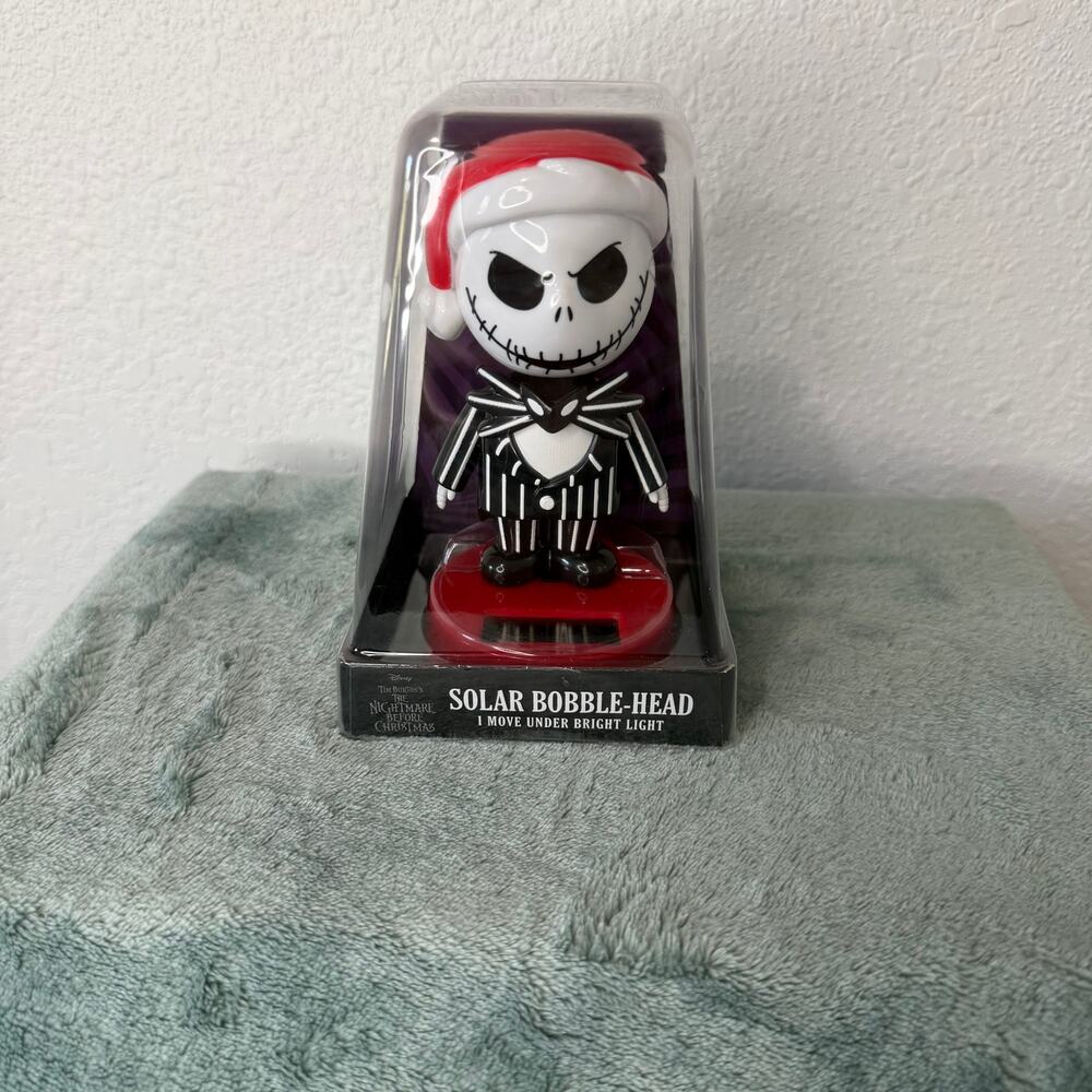 Nightmare Before Christmas Jack Skellington Solar Bobble Head